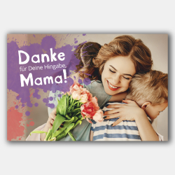 Postkarte: Danke für deine Hingabe, Mama!